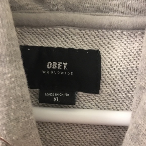 ❌SOLD❌Obey Pullover Hoodie | Gray | Men’s XL - Picture 5 of 8